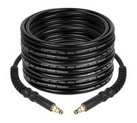 YUET 15M High Pressure Washer Replacement Hose for Kärcher K Series Washers Domestic Karcher K2, K3, K4, K5, K7, Click Type Plug Quick Connector Accessories Extension Water Clean Pipe