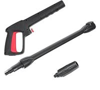 YUET High Pressure Wash Trigger Gun Jet Washer Accessory Kit Quick Connect for Bosch AQT Easy/Universal Aquatak Black & Decker, Wand Dirt Lance Spray Nozzle Adjustable 2350 PSI