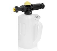 YUET Snow Foam Lance for Karcher K2 K3 K4 Pressure Washer, 1 Litre Dense Snow Foam Gun Bottle with Adjustable Nozzle, Measuring Cup & Handle, Ideal Foam Cannon for Cleaning Cars, Bikes & Patios