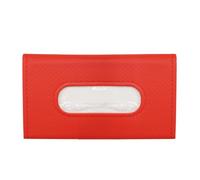 yueton 1 Pack Car Tissue Holder Red Car Napkins Box Holder Car Visor Tissue Holder Car Backseat PU Leather Tissue Case for Car