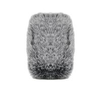 yueton 1 Pack Microphone Furry Windscreen Wind Muff Faux Fur Compatible with Mic Audio Technica AT2020 for Indoor Outdoor Use