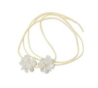 yueton 1 Pack White Flower Choker Necklace Elegant Flower Choker Fashion Velvet Choker for Party Wedding Prom Festival