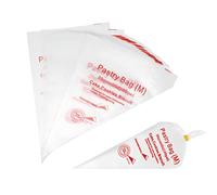 yueton 100PCS 20x30cm/7.9x11.8inch Red Disposable Cream Pastry Bag Cake Icing Piping Decorating Tool Cupcake Decorating Piping Icing Bag