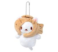 yueton 1Pack Cute Plush Keychain Taiyaki Cat Key Chain Creative Cotton Cat Pendant Detachable Pendant Backpack Pendant