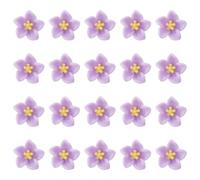 yueton 20PCS Mini Purple Lily Flower Hair Clips Cute Small Floral Barrettes Adorable Hair Accessories for Wedding Party Prom Birthday Festival Daily