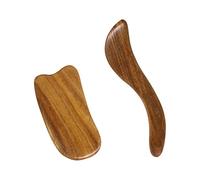 yueton 2PCS Sandalwood Scraping Board Wooden Gua Sha Board Gua Sha Facial Body Massage Tool for Face and Body Treatment, Relieve Tensions and Reduce Puffiness