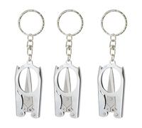 yueton 3pcs Stainless Steel Folding Travel Scissors Cutter with Key Ring