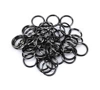 yueton 50pcs Gun Black Color Split Ring Chain Part for Car Home Keys Organization, Arts & Crafts, Lanyards