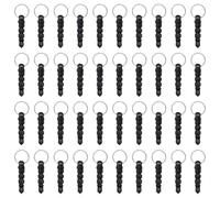 yueton Pack of 50 DIY Smartphone/Cell Phone Charm Universal 3.5mm Anti Dust Earphone Jack Plug Dust Proof Headphone Plug with Hole and Ring for iPhone/iPad/Samsung/HTC, Silver, No Gemstone