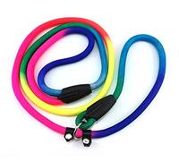 yueton Rainbow Pet Dog Nylon Leash Adjustable Loop Slip Lead Rope
