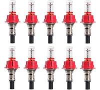 YUETTYY 1/5/10 Pcs Underfloor Heating Manifold Flow Meter, G1/2 G3/8 Visual Flow Monitoring Regulator for Underfloor Heating Systems, Flowmeter Regulator Optimizing Heat Distribution (1/2,10Pcs)