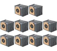 YUETTYY 10 Pack Replacement Dust Bags Compatible with Eufy Clean X8 Pro Robot Vacuum Self-Empty Station, 4-Layer Large Capacity Dust Bags (10)