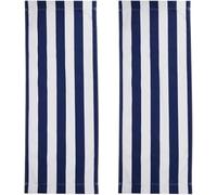YUETTYY 120x44 cm 1/2PCS Replacement Canvas, Blue and White Stripes Canvas Beach Sling Chair Lounge,Folding Deck Chair Reclining Outdoor Deckchairs for Sunbathing Garden Courtyard (2PCS)
