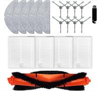 YUETTYY 19 Pcs Replacement Filter for Lubluelu L20 Honiture V8 Pro Robot Vacuum Cleaner Side Brushes Wipes, Main Brush, Robot Accessory Set