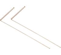 YUETTYY 2 Pack Copper Dowsing Rods, 99.9% Copper Detector Rod, Water Divining Rods Detector Rod For Water Treasure Hand Finding Tools (Single head-ball)