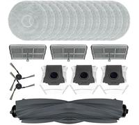 YUETTYY 21 PCS Replacement Main Brush Mop Cloth Side Brush Dust Bags HEPA Filters Kit Fits for X40 Ultra Robot Vacuums Accessories