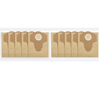 YUETTYY 5/10 PCS Wet and Dry Vacuum Bags,20L Paper Dust Collection Replacement Bags for Einhell BT-VC 1250S 1250 TVC 18/20 Li S-Solo Vacuum Cleaner Accessories (10 PCS)