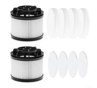 YUETTYY 6 Pcs Replacement 4 Pre-Motor Filters & 2 Post-Motor Filters For LEVO-IT LVAC-200 Cordless Vacuum Cleaner Accessory Parts, Washable and reusable Filtes