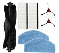 YUETTYY 7/16 PCS Main Roller Brush Mop Cloths Side Brushes Replacement Part for Laresar Mars 01 for Lubluelu SL68 Robot Vacuum Cleaner Accessories (A)