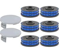 YUETTYY Replacement Strimmer Spool and Spool Covers For Ryobi-RLT4027, RLT4125, RLT5027, RLT5127, RLT6030, RLT6130 Grass Strimmer Spool & Line Accessories (6+2)