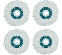 YUETTYY Rotating Mop Head ，Washable Replacement Mop Cloth Head Fits For Leifheit Clean Disc Mop,Microfiber Replacement Mop Head Round Shape 2/4 PCS (4)