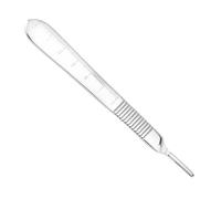 YUEWEESER Handle No 3 for 10, 10R, 10A, 11, 12, 15, 15A Compatible with Swann Morton, Stainless Steel Esthetician Tools for Dermaplane Lab and Craft Use
