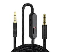 YUEWEESER Replacement Audio Cable Cord Compatible with Logitech G Pro X 2 / G Pro X / G433 / G233 Gaming Headset, 3.5mm Aux Wire with Inline Mute & Volume Control for PS5 PS4 PC (6.5FT)