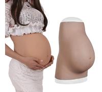 Yuewen Silicone Fake Pregnancy Belly for Pregnant Mannequin or Dress Form Made of Food Grade Silicone Touch Like Real (Ivory White, 9 Months)