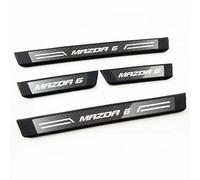 YUEXIANGJING 4 Pcs Car Door Sill Scuff Plate for Mazda 6, Stainless Steel Kick Plates Car Threshold Scuff Plate Styling Accessories,B