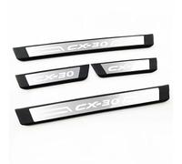 YUEXIANGJING 4 Pcs Car Door Sill Scuff Plate for Mazda CX-30, Stainless Steel Kick Plates Car Threshold Scuff Plate Styling Accessories,C