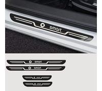 YUEXIANGJING 4 Pcs Car Door Sill Scuff Plate for Smart, Stainless Steel Kick Plates Car Threshold Scuff Plate Styling Accessories,B