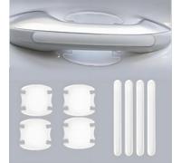 YUEXIANGJING 8 PCS Car Door Handle Protective Film for Skoda Octavia II 2004-2013, Car Door Handle Scratch Protector Anti-Scratch Foil,Transparent