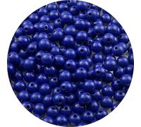 YUEXIGO 200pcs Acrylic Round Beads for Crafts 10mm Resin Candy Color Spacer Beads with Hole for Jewelry Making Sewing Crafts Decoration Necklaces Bracelets Earrings Supplies(Dark Sapphire Blue)