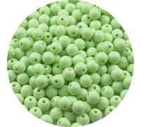 YUEXIGO 200pcs Acrylic Round Beads for Crafts 10mm Resin Candy Color Spacer Beads with Hole for Jewelry Making Sewing Crafts Decoration Necklaces Bracelets Earrings Supplies(Light Green)