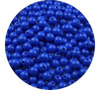 YUEXIGO 200pcs Acrylic Round Beads for Crafts 10mm Resin Candy Color Spacer Beads with Hole for Jewelry Making Sewing Crafts Decoration Necklaces Bracelets Earrings Supplies(Light Sapphire Blue)
