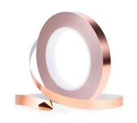 Yuexitech 10mm X 20m Copper Tape Slug Repellent Uk, Copper Tape For Slugs, Double-Sided High-Conductivity Adhesive, Emi Shielding & Grounding, Diy Hack