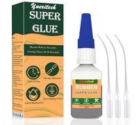 Yuexitech 30g Rubber Glue, Waterproof Rubber Cement，Black Glue for bonding，Professional Instant SuperGlue for Tire, Boots, Belt, DIY Crafts