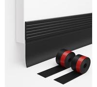Yuexitech Draft Excluder for Doors 2 Pack, Self Adhesive Door Sealing Strip，Premium Draft Excluder Tape Soundproof，Door Draft Excluder Strip for Keeping Out Cold 2" W X 39" L Black