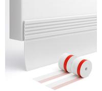 Yuexitech Draft Excluder for Doors 2 Pack, Self Adhesive Door Sealing Strip，Premium Draft Excluder Tape Soundproof，Door Draft Excluder Strip for Keeping Out Cold 2" W X 39" L White