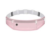 Yuexitech Running Belt Waist Pack, Ultra-Light Water-Resistant Fitness Belt with Adjustable Elastic Strap, Large Phone Pocket for iPhone 16/15/14 Pro Max up to 7.5″ Pink
