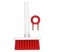 YUEYASHUX Keyboard Brush Separate Double TOP Design 5 in 1 Multifunction Plastic Cleaning Brush Pen TOPphones Cleaner Duster 3 Row Soft Hard Easy Pulling Scope Application Digita (White Red)