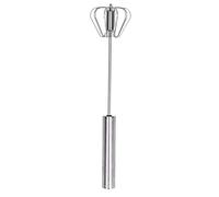 YUEYASHUX Small Egg Whisk Manual Mixer for Kitchen Use Stainless Steel Semi-Automatic Hand Mixer Suitable for Egg Beater (30.5cm / 12in)