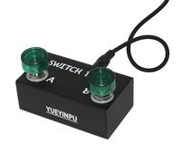 Yueyinpu Dual Switch Pedal for Guitar Effect Pedal With TRS Cable (Latch Dual Switch)