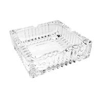 YUEYOULII Cigar Ashtray Ashtray,Large Glass Ashtray,Suitable for Cigarettes and Cigars,Transparent Crystal Ash Tray,Outdoor Glass Spare Ashtray Weed Ashtray (Color : A)