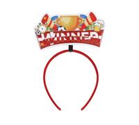 YueYue Fascinators Hat for Women Cocktail Tea Germany Europe Cup Fans Hair Bands Soccer Club Party Party Cheering Props Cheerleader Headband (E, One Size)
