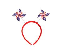YueYue Ladies Fascinator Wedding Hat Independence Day Hair Bands Headbands Red White And Blue 4th Of July Decorations 4th Of July Party Ornaments (F, One Size)
