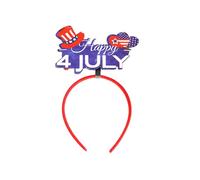 YueYue Ladies Fascinator Wedding Hat Independence Day Hair Bands Headbands Red White And Blue 4th Of July Decorations 4th Of July Party Ornaments (E, One Size)