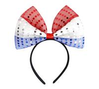YueYue Wedding Headwear Ladies U.S. Independence Day Hair Bows Hair Accessories For Children Adult Festivals Party Decorations Bow Heart Modeling Photo Props (O, One Size)