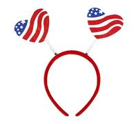 YueYue Wedding Headwear Ladies U.S. Independence Day Hair Bows Hair Accessories For Children Adult Festivals Party Decorations Bow Heart Modeling Photo Props (R, One Size)