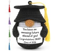 YUEYUQIU Graduation Gifts for Her Him 2026, Handmade Crochet Graduation Gnome, Sentimental College High School Presents for Son Daughter, Class of 2026 Grad